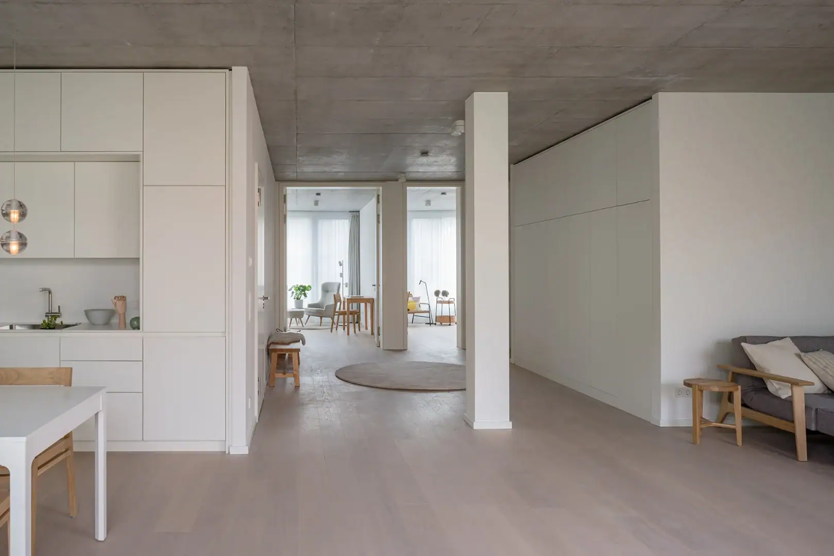 Wilmina Apartments 7 Wohn- und Essbereich im Extended Garden Loft 139
